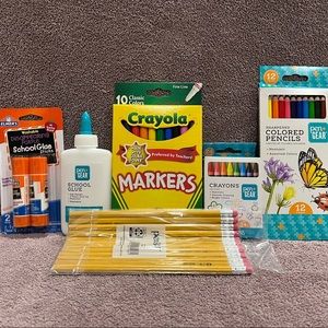 Backpack and school supplies